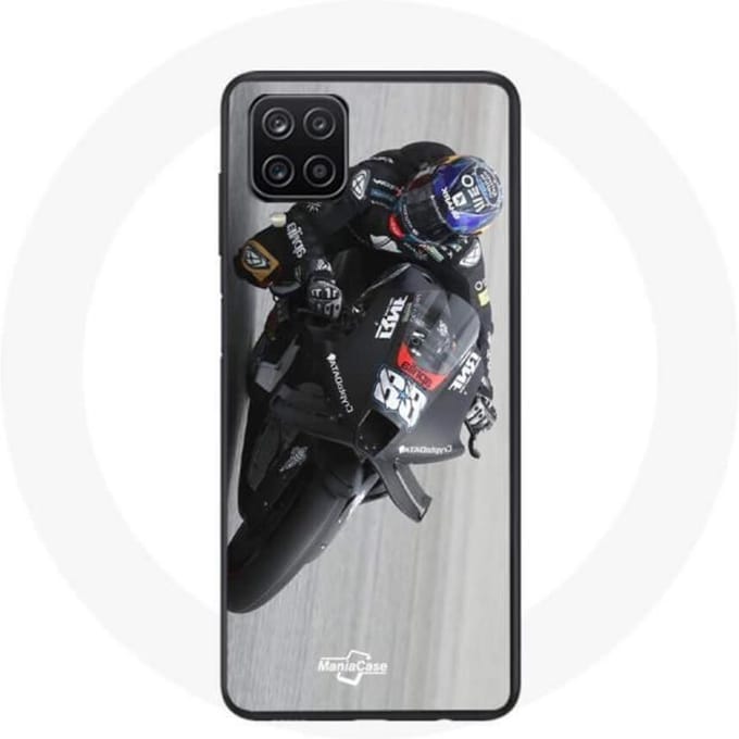 Coque - maniacase - Galaxy A12 - Noir - Souple - Moto GP noir
