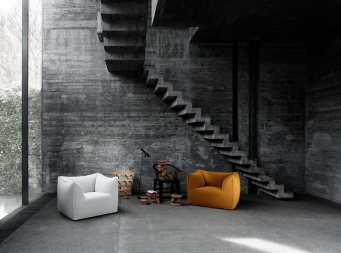 B&B Italia Le Bambole Fauteuil - Sila White