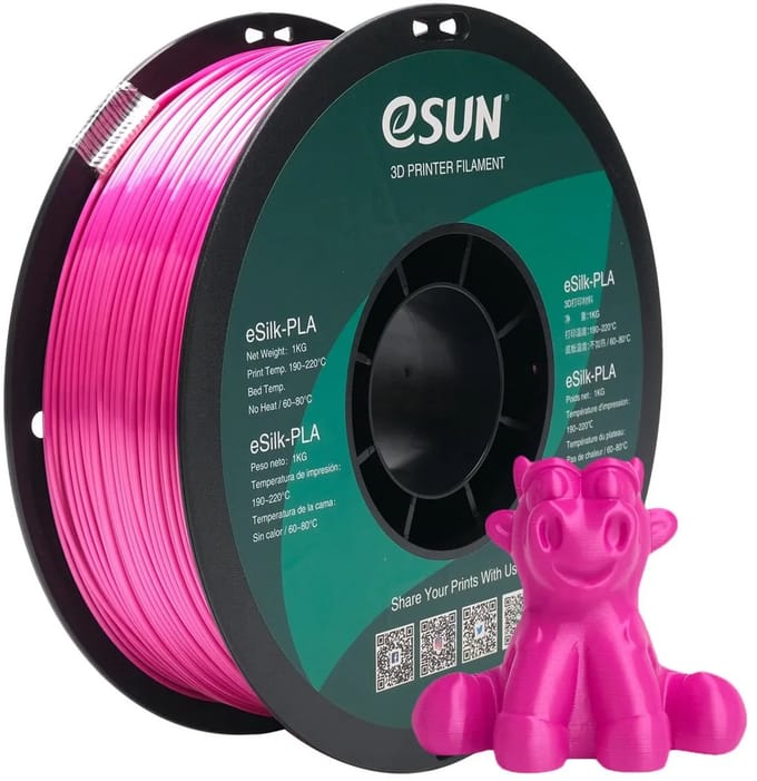 eSun ePLA-Silk Violet / Violet - 1 kg - 1.75 mm - 3D printer en 3D pen filament
