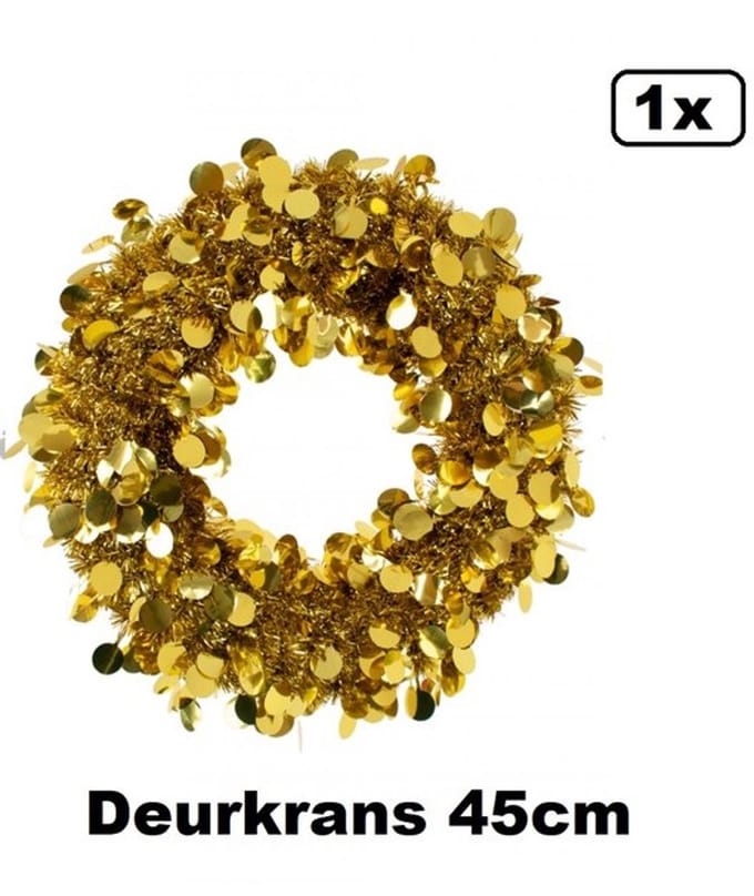 Deurkrans 45 cm Goud Brandveilig