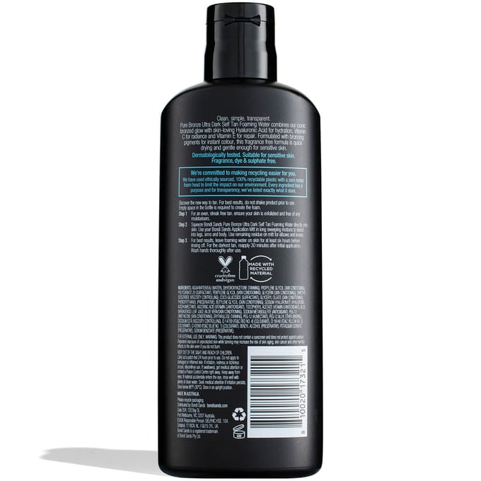 Bondi Sands Pure Bronze Ultradonker Zelfbruiner Schuimend Water 200 ml