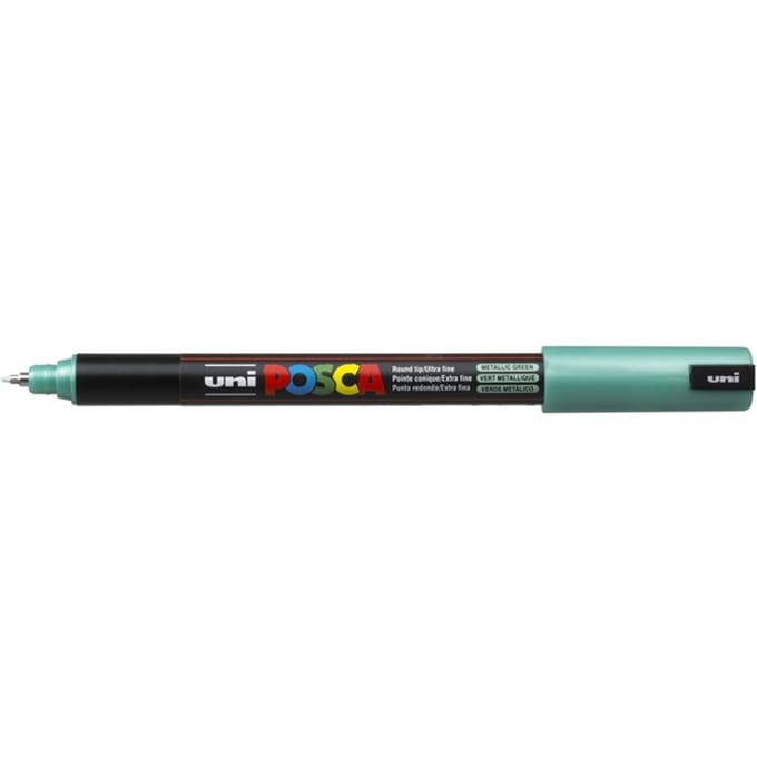 Paintmarker Uni POSCA PC1MR extra fijn metallic groen