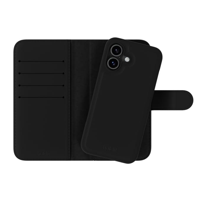 Holdit Wallet Case Magnet Plus geschikt voor Apple iPhone 17 - Zwart