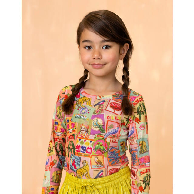 Oilily Together Mesh top- maat110/5yr Peach Beige