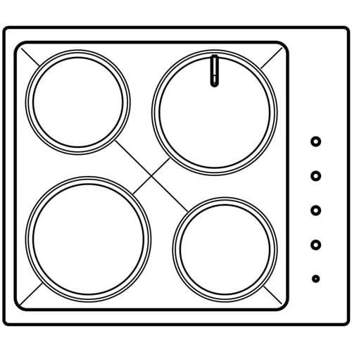 AEG werktafel, zwart, Faure, 580x501.5mm 3532510652