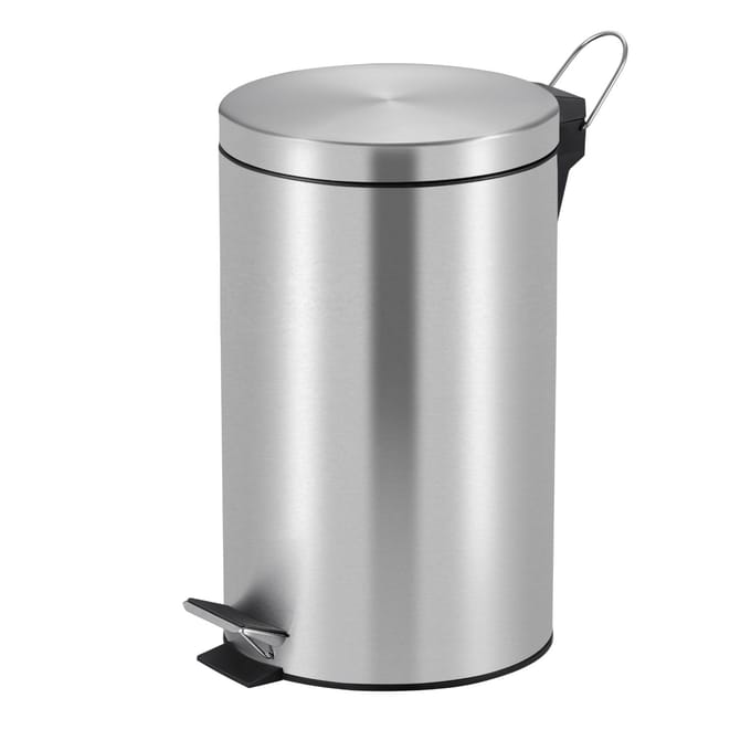 V-Part - Pedaalemmer 12 liter - Stainless steel Plastic - mat RVS - Prullenbak