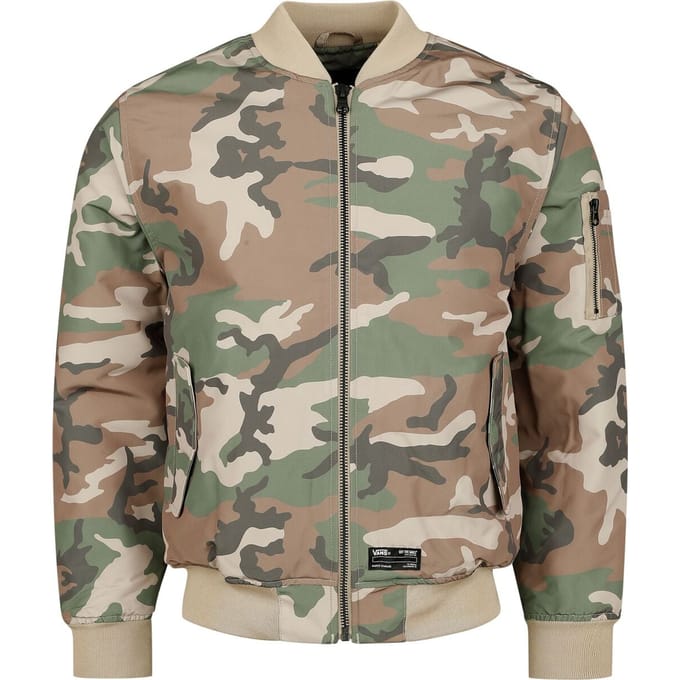 Vans Bomberjack - Copley Bomber Jacket VINTAGE CAMO - M tot L - voor Mannen - camouflage