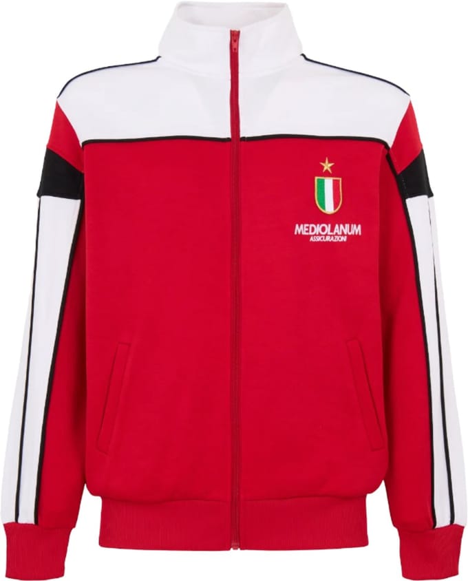 AC Milan 'Mediolanum' Retro Trainingsjack 1988-1989 - M