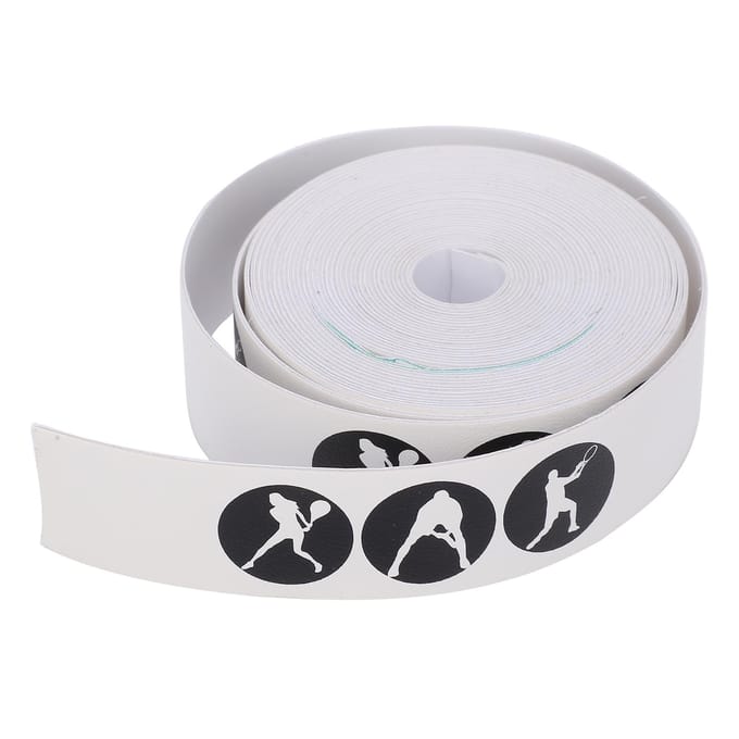 Tennisracketkop Antikrastape Racketkop Framebescherming PU Beschermsticker(Wit ) white