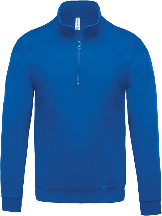 Kariban Sweater met ritskraag K478 - Light Royal Blue - 3XL