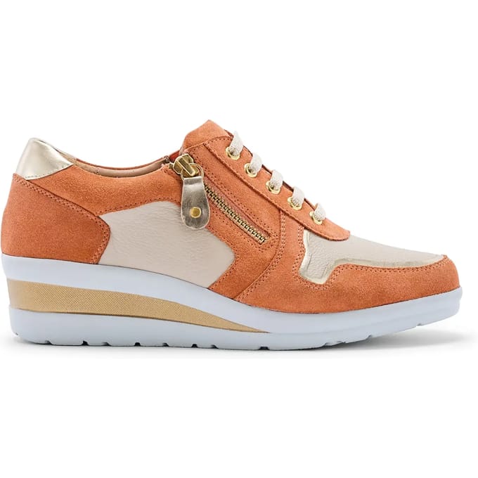 Leren sneakers met aërosolzool® voor dames Pédiconfort
