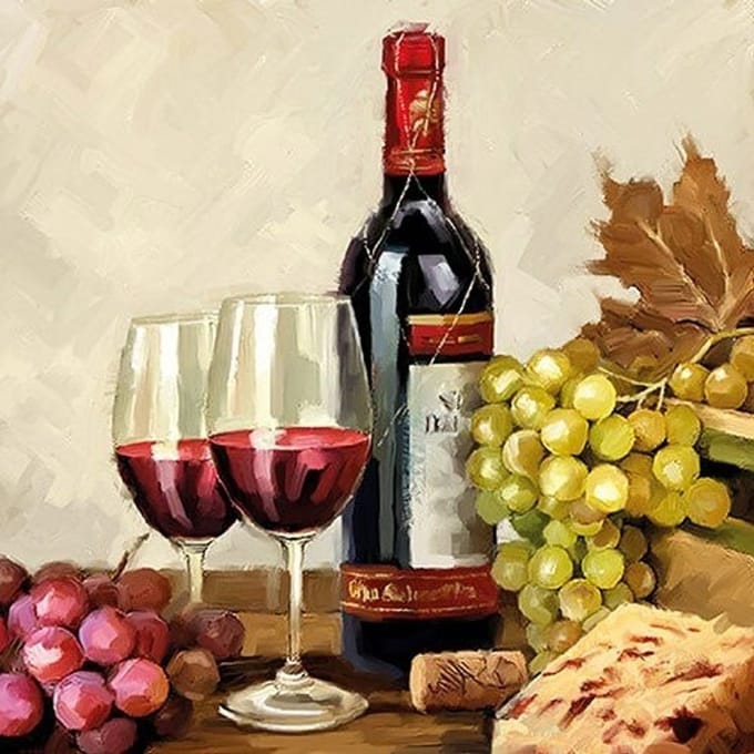 Lunch Servetten - Wine & Grapes