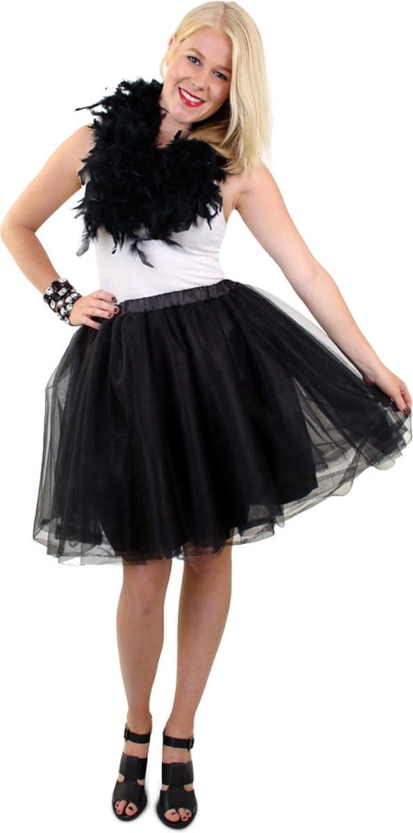 Tule rok deluxe zwart dames