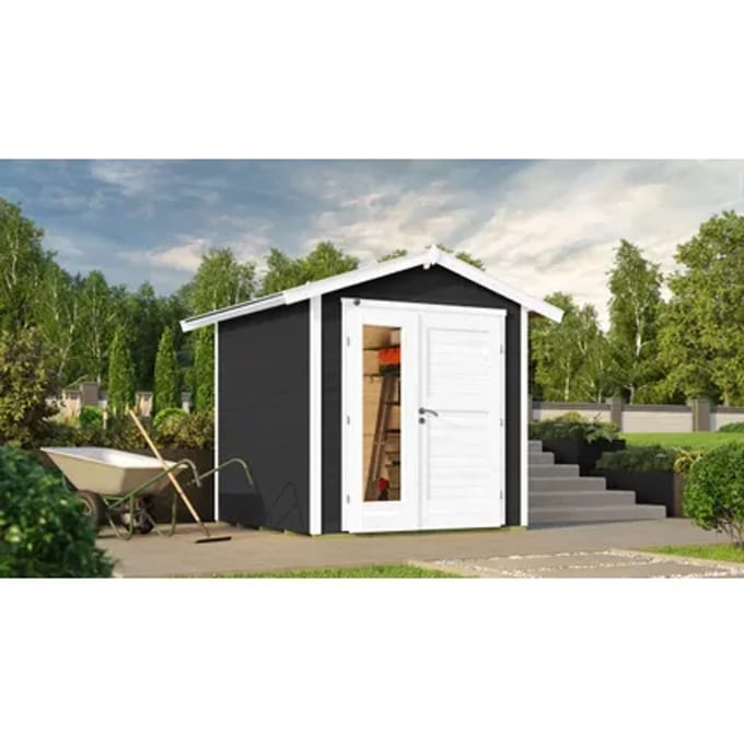 Weka Tuinhuis 224 A - Antraciet - 205x209cm