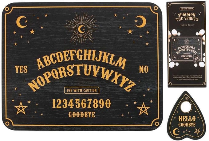 Something Different - Talking Board with Planchette Ouija bord - Zwart/Goudkleurig