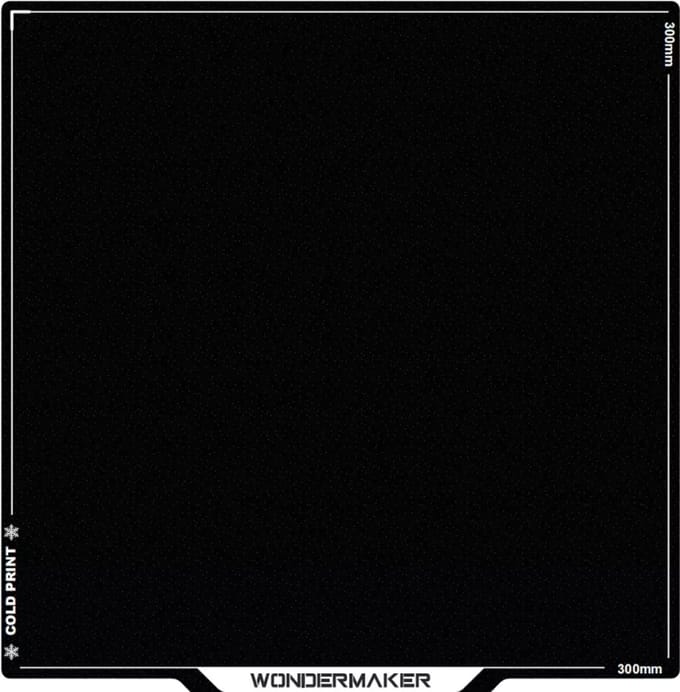 WonderMaker Cold Plate - Bouwplaat 300x300mm - Voor ZR 3D Printer