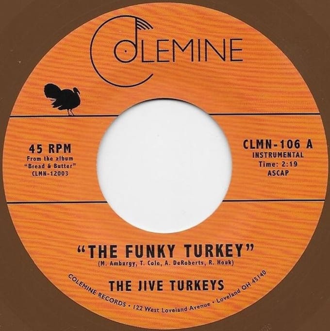 Jive Turkeys - The Funky Turkey (7" Single) (Coloured Vinyl)