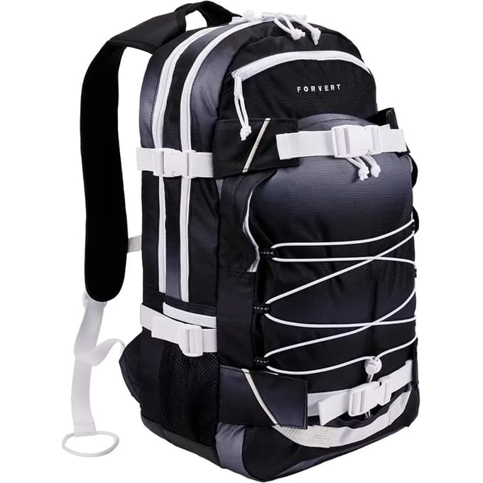Forvert Laptop Louis Pathway Unisex Rugtas - zwart/wit - Standard
