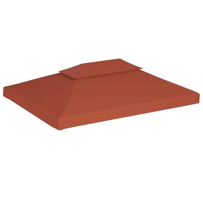 vidaXL - Prieeldak - 2-laags - 310 - g/m² - 4x3 - m - terracottakleurig