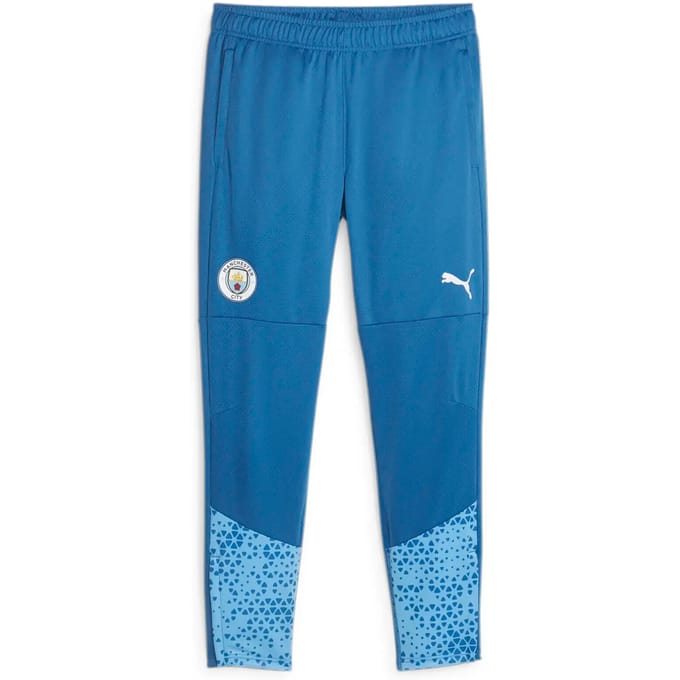 PUMA MCFC Training Pants Heren Sportbroek - Blauw - Maat S