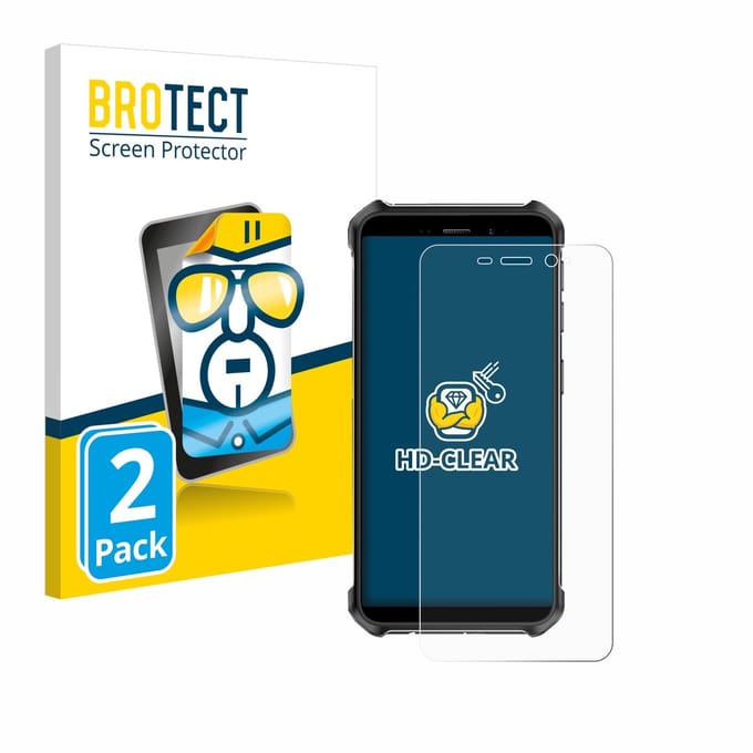 BROTECT - Screenprotector voor Ulefone Armor X12 - Folie Beschermfolie transparant 2 Stuks