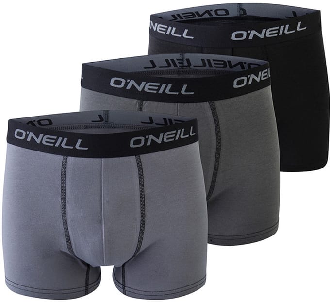 Heren boxershorts | Uni | Merk: O’Neill | Kleur: Grijs | Maat: S t/m XXL | 9 Pack