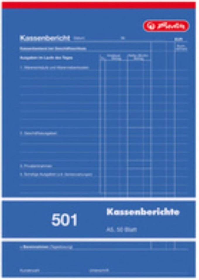 Kasboekformulieren A5, 50 vel