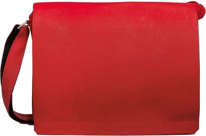 HAROLD'S Leren Business tas Schoudertas Campo Messengerbag Red Rood
