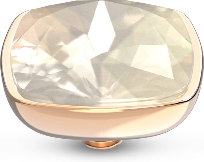 Melano Twisted Circular Steentje White Opal Rosé