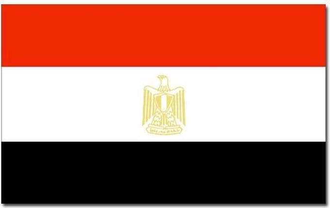 Vlag Egypte - 2x stuks - 90 x 150 cm - Egyptische Vlag - Egypt