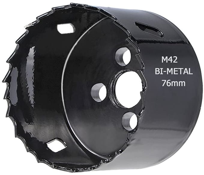 Gatenzaagblad 76 mm voor Metaal en Hout, Bi-Metaal Boren