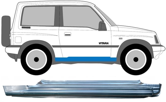 Volledige dorpel voor Suzuki Vitara 1988-1998 / Rechts