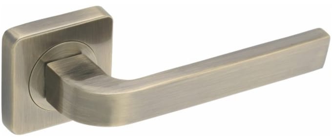 Gamet Arco Serie - Deurkruk - Gouden Antieke Afwerking - Vierkant Schild