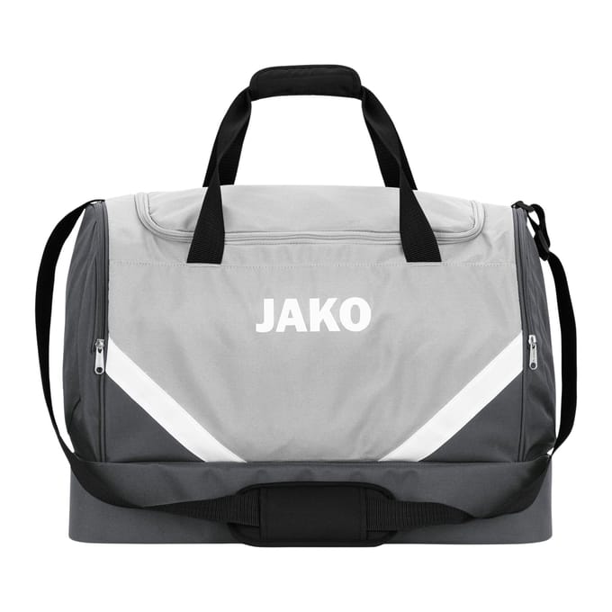Jako Iconic (Junior) Sporttas Met Bodemvak - Antra Light / Zachtgrijs | Maat: UNI