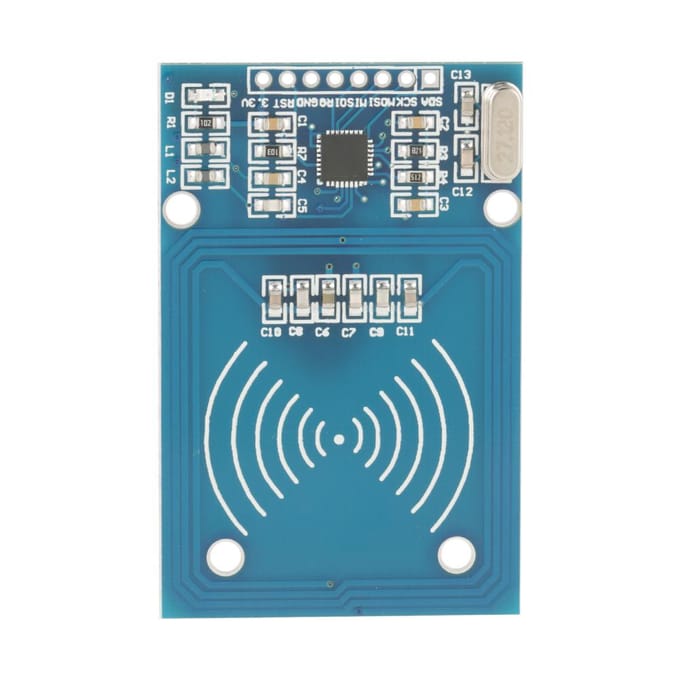 5 stuks set RFID IC Kaart Sensor Module en S50 Blanco Kaart en Sleutelhanger white