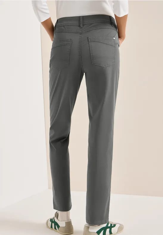Broek met gewassen look