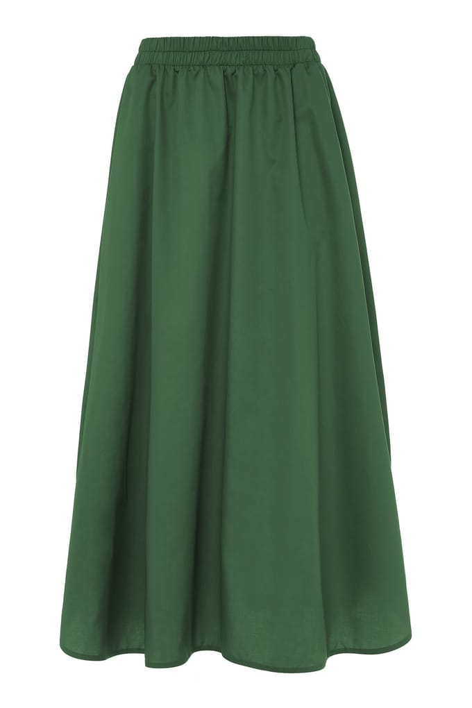 Devotion Twins Eutopia Long Skirt Poplin Green Taglia: M | Maxi gonne Outlet | Donna | Verde
