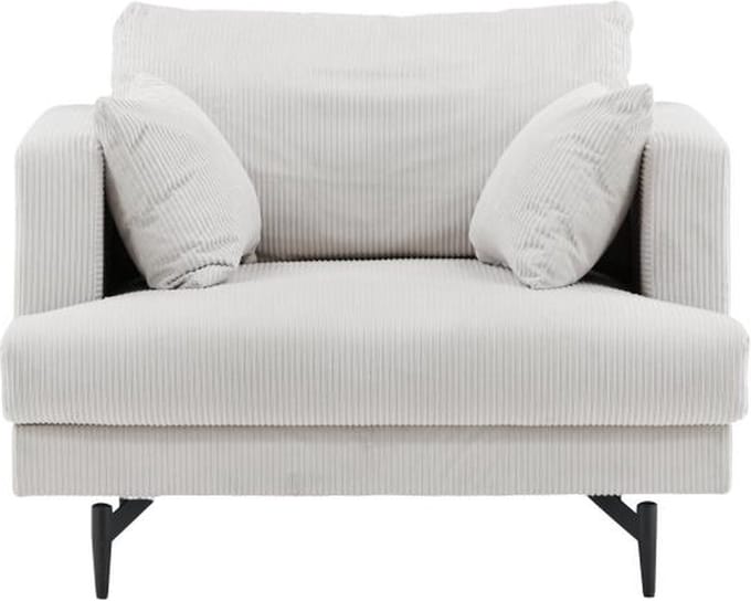 Svea - Ruma fauteuil - ribstof - beige