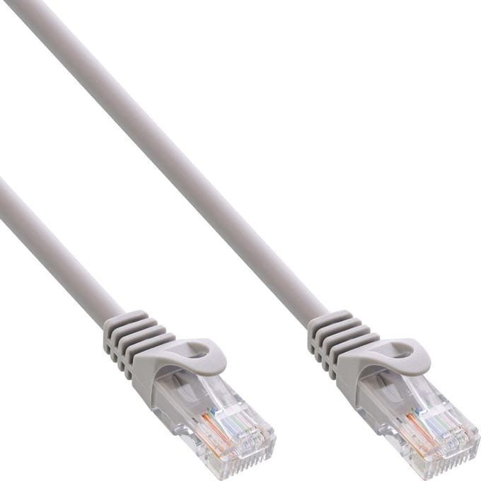 InLine® Patchkabel, U/UTP, Cat.5e, grijs, 10m