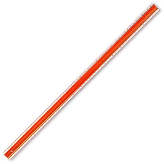 UJK Straight Edge / Rei - met metrische schaal 968 mm