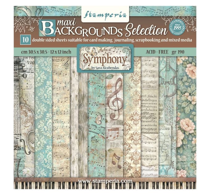 Stamperia Scrapbook blok "Symphony Backgrounds"