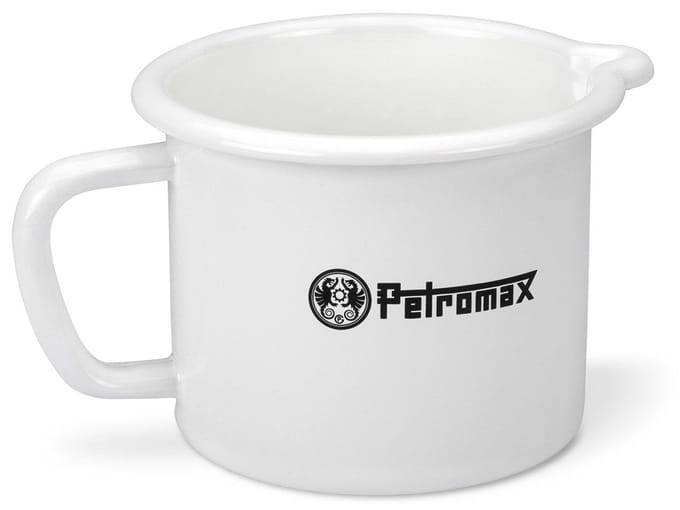 Petromax Emaille Melkkan Wit 1.4L – Lichtgewicht, Krasvaste Emaille Voor Binnen & Buiten