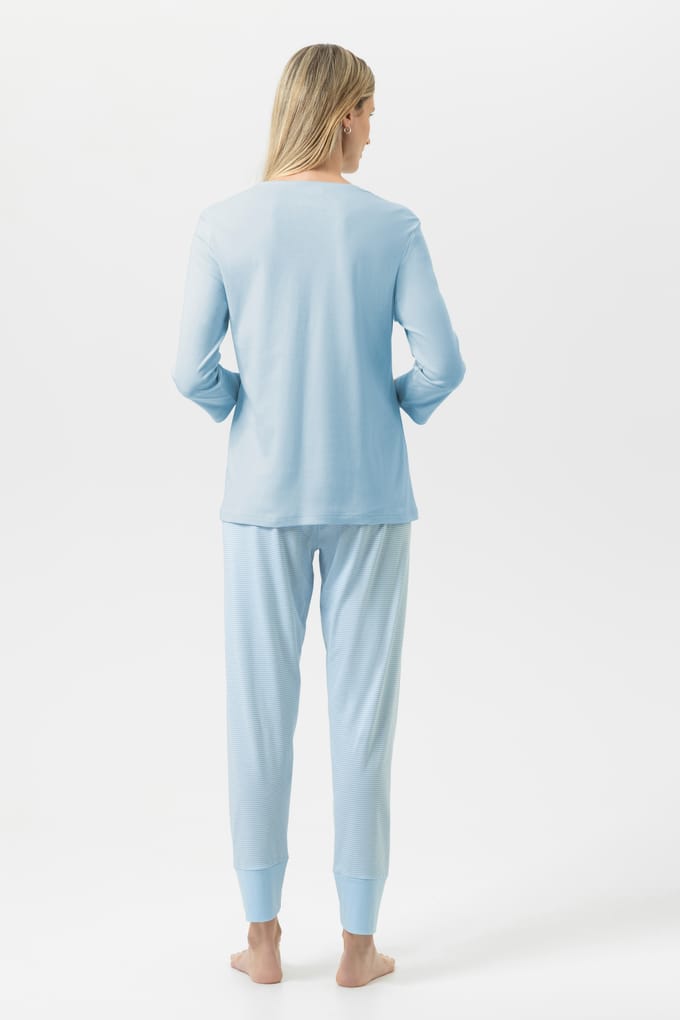 Pyjama Serie Simple Stripes Alice Blue