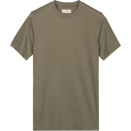 Thomas Maine T-Shirt Crew Neck Solid Color Liquid Cotton Soft Green / male