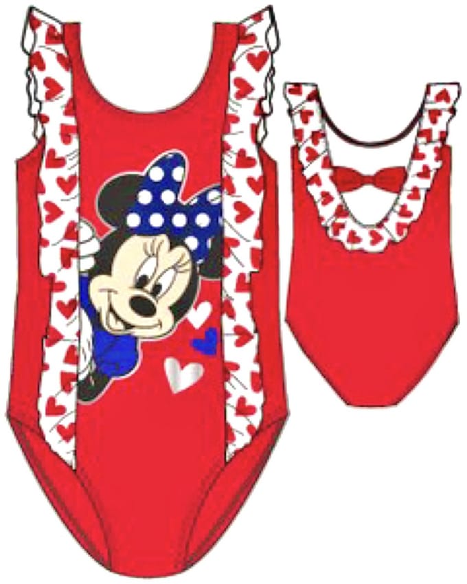 Disney Minnie Mouse badpak - Rood - Maat 104