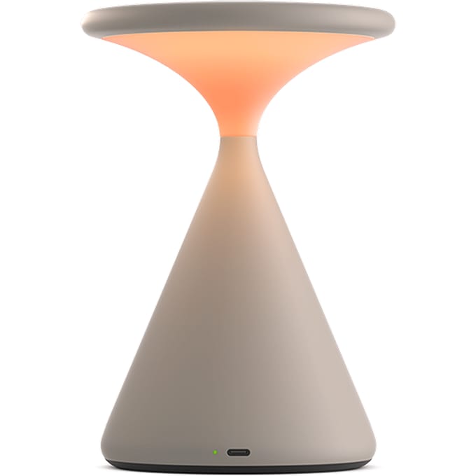 Grau Salt draagbare tafellamp - sand white