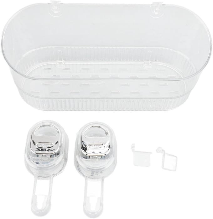 Dailygoods- Douche Caddy Waterdicht - Badkamer Organizer - Zuignap Houder - Multifunctionele Opberghouder - Compact Ontwerp - 26,7x16,5x7,6cm