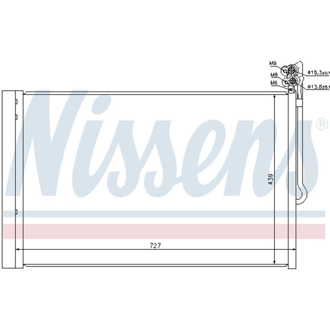 Condensator, airconditioning NISSENS 940157