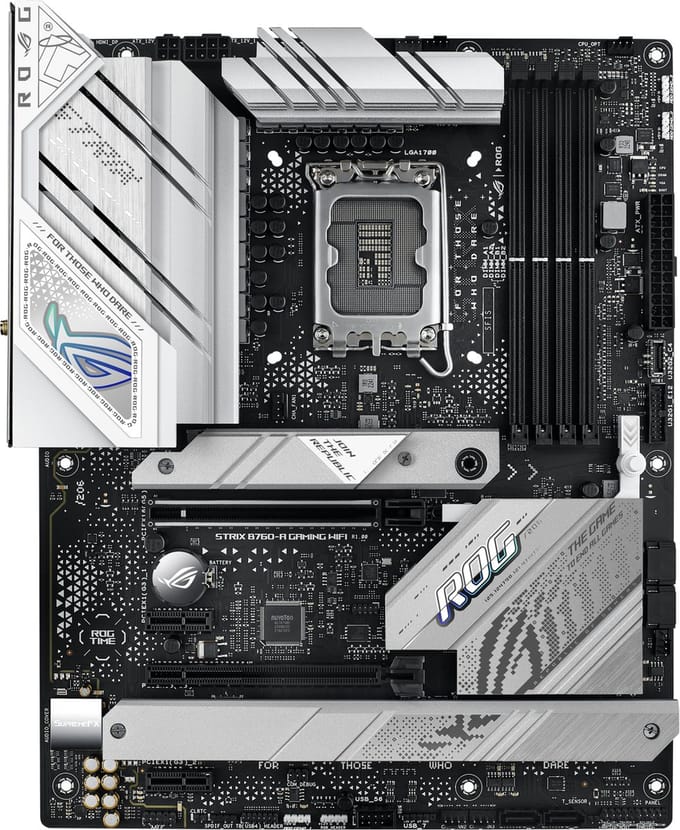 ASUS ROG STRIX B760-A GAMING WIFI (V2) Moederbord - Intel B760 - Intel LGA1700 - DDR5 RAM - ATX