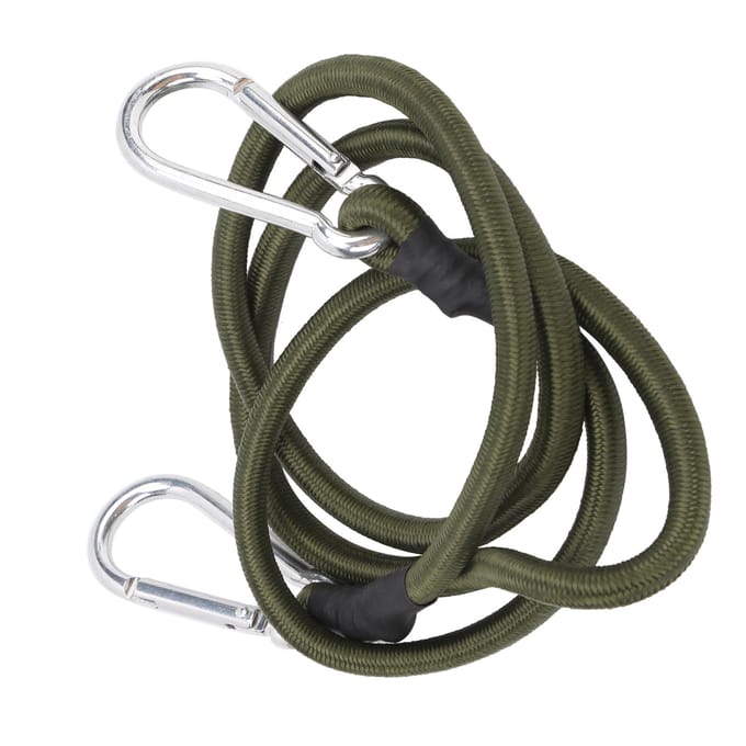 120cm Bungee Koorden met Haken Heavy Duty Riemen Elastische Rubber Koorden voor Kamperen Vissen gray
